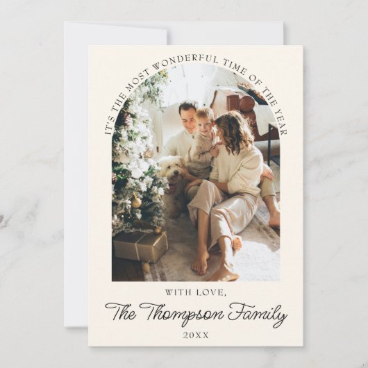 Jaar in de Review Wat een jaar Foto Christmas Coll Feestdagenkaart (Voorkant)