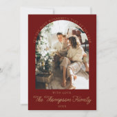 Jaar in de Review Wat een jaar Foto Christmas Coll Feestdagenkaart (Voorkant)