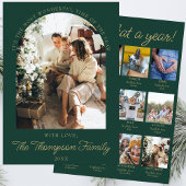 Jaar in de Review Wat een jaar Foto Christmas Coll Feestdagenkaart