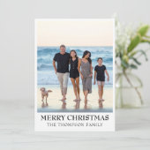 Jaar in de Review Wat een jaar fotocollage Kerst Feestdagenkaart (Staand voorkant)