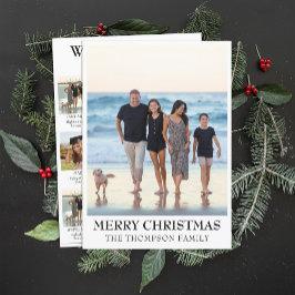 Jaar in de Review Wat een jaar fotocollage Kerst Feestdagenkaart