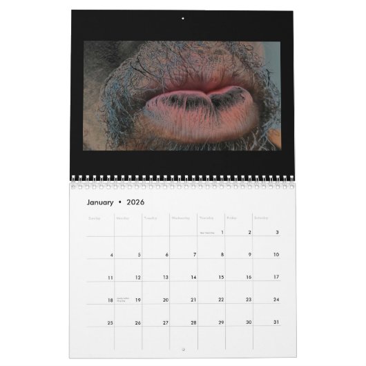 Jaar in jaar uit kalender (Jan 2026)