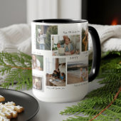 Jaar in Momenten 11 Familiefotocollage & Bijschrif Mok