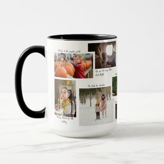 Jaar in Momenten 11 Familiefotocollage & Bijschrif Mok (Links)