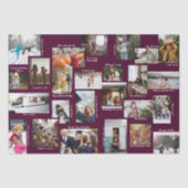 Jaar in Momenten 25 Familiefotocollage & Bijschrif Tissuepapier (Voorkant)