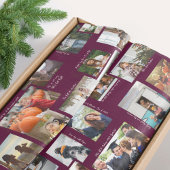 Jaar in Momenten 25 Familiefotocollage & Bijschrif Tissuepapier