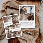 Jaar in momenten Familiefoto collage Kerstmis Feestdagenkaart