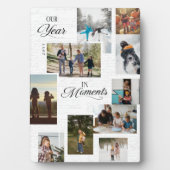 Jaar in Momenten Fotogalerij Collage Keepsake Fotoplaat (voorkant)