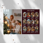 Jaar in Review 12 Fotofamilie Feestdagenkaart