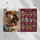 Jaar in Review 12 Fotofamilie Feestdagenkaart
