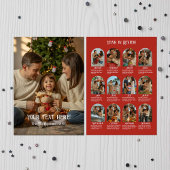 Jaar in Review 12 Fotofamilie Feestdagenkaart