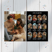 Jaar in Review 12 Fotofamilie Feestdagenkaart