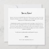 Jaar in Review 8 Foto Collage Holiday Card Kaart (Achterkant)