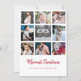 Jaar in Review 9 Foto Merry kerstkaart Kaart