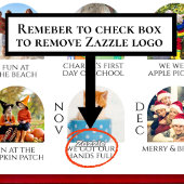 Jaar in Review Boho Arch Familiefoto Kerst Feestdagenkaart