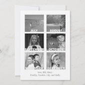 Jaar in Review Dubbelzijdige multi-fotokaart (Achterkant)