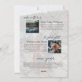 Jaar in Review Familie Foto's Jaar vol herinnering Feestdagenkaart (Achterkant)