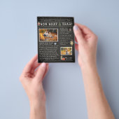 Jaar in Review | Familiekerstbrochure Flyer (Hand)