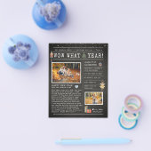 Jaar in Review | Familiekerstbrochure Flyer (Enkel)