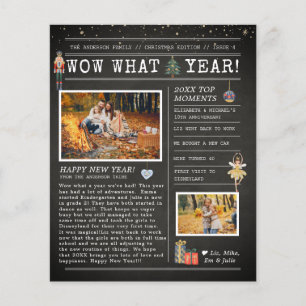 Jaar in Review   Familiekerstbrochure Flyer