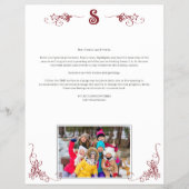 Jaar in Review Foto Collage kerstbrief Flyer (Achterkant)