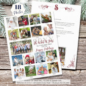 Jaar in Review Foto Collage kerstbrief Flyer