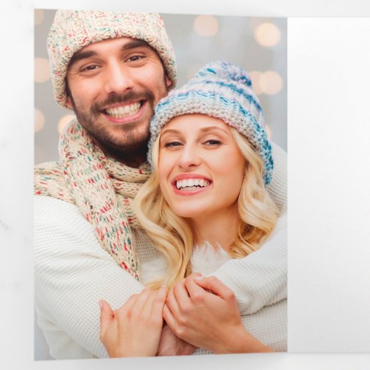 Jaar in Review kerstkaart Drieluik Wenskaart (Binnenzijde eerst)