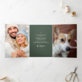 Jaar in Review kerstkaart Drieluik Wenskaart (Binnen)