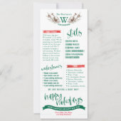 Jaar in Review kerstkaarten met foto's Feestdagenkaart (Voorkant)