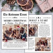 Jaar in Review Nieuwsblad Unieke kerstfoto Feestdagenkaart