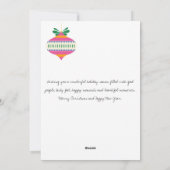 Jaar in Review Photo Collage Trendy Ornament Feestdagenkaart (Achterkant)