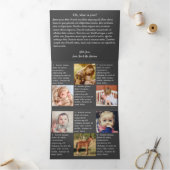 Jaar in review tekst en foto drieluik wenskaart (Binnen)