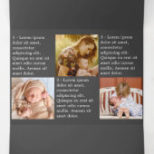 Jaar in review tekst en foto drieluik wenskaart (Binnenkant midden)