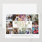 Jaar in Review Twaalf op persoonlijke kerstmis Feestdagenkaart (Voorkant / Achterkant)