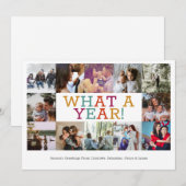 Jaar in Review Twaalf op persoonlijke kerstmis Feestdagenkaart (Voorkant / Achterkant)