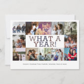 Jaar in Review Twaalf op persoonlijke kerstmis Feestdagenkaart (Voorkant)