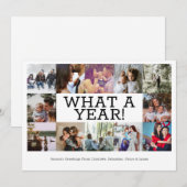 Jaar in Review Twaalf op persoonlijke kerstmis Feestdagenkaart (Voorkant / Achterkant)