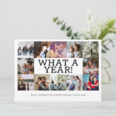 Jaar in Review Twaalf op persoonlijke kerstmis Feestdagenkaart (Staand voorkant)