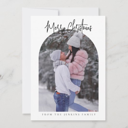 Jaar in Review Vakantie Fotoboog Uitnodiging (Voorkant)