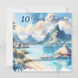 Jaar Jubileum Bora Bora Frans Polinesië Reizen Kaart