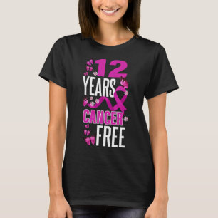 Jaar kankervrij voor borstkankerbewustzijn t-shirt