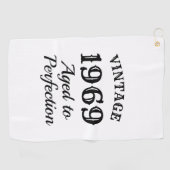  jaar met perfectie Birthday golfcadeau Golfhanddoek (Horizontaal)