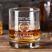  Jaar Mijlpaal Naam Monogram Verjaardag Whisky Glas