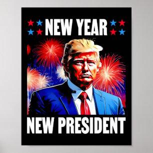 Jaar Nieuw President Trump 2024 Poster