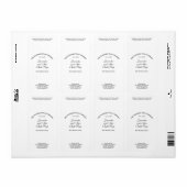 Jaar Opgestelde Witte Zeep Verpakkingslabel Etiket (Full Sheet)