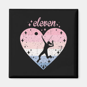 Jaar oud Cute Volleyball Birthday Girl de Dag Magneet