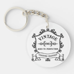  jaar oud tot perfectie op maat geboortejaar sleutelhanger