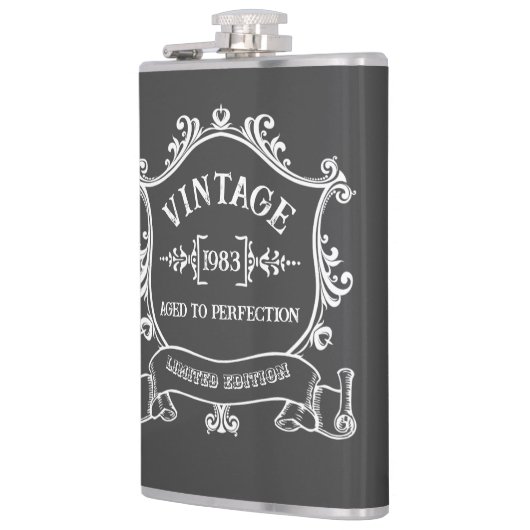 jaar oud tot perfectie Verjaardagsjaar Heupfles (Links)