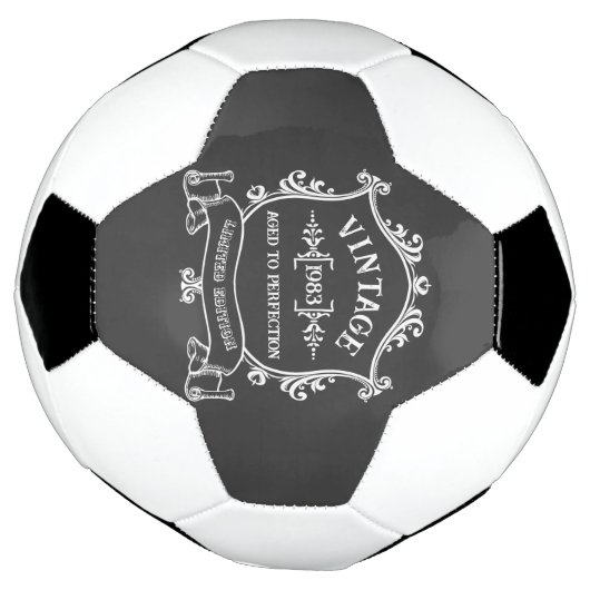  jaar oud tot perfectie Verjaardagsjaar Voetbal (Gedraaid)