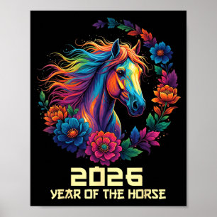Jaar Paard Gelukkig Chinees 1 Poster
